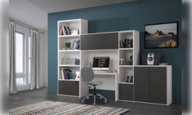 ambiance manhattan bureau blanc prenium avec facades carbone.tb